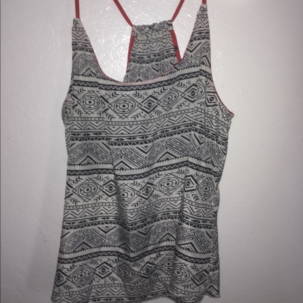 black and white tank top